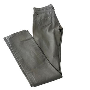 GOLDSIGN Women's Size 27 Metallic Jeans Embroidered Low Rise